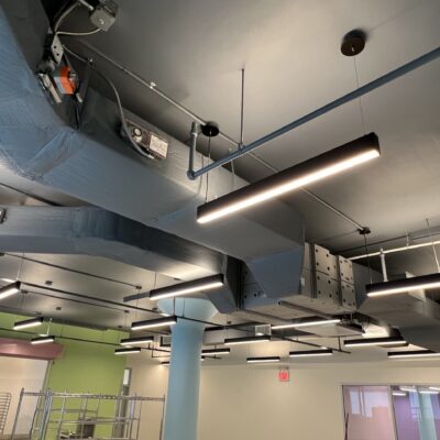 indoor installation of vent systems showcased followed by a carousal of other images. showcasing HVAC Services in Bergen County, and various HVAC installations and systems that our company, Sadowski HVAC, has done work on in the tristate area.
