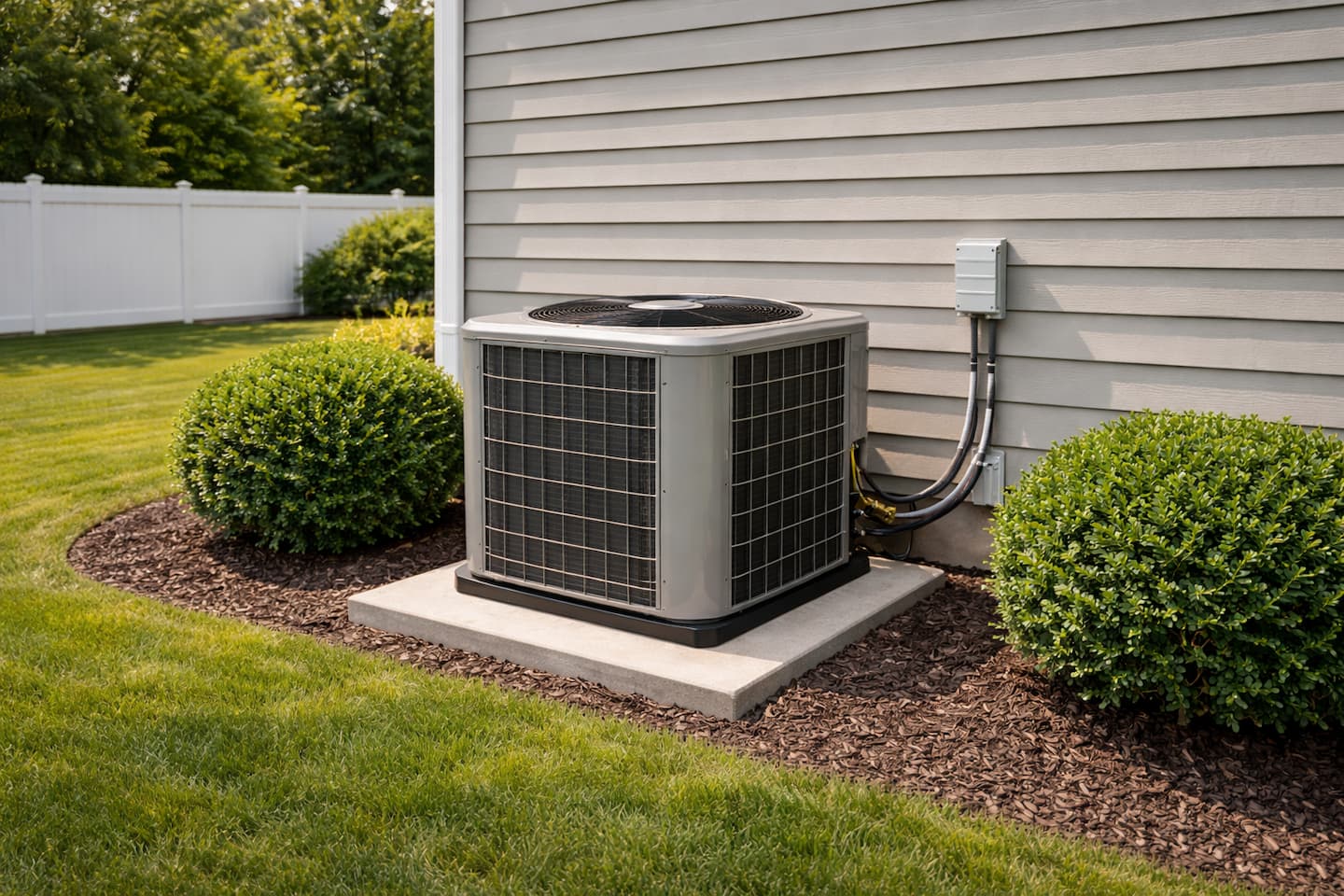 Outdoor condenser condition and clearance