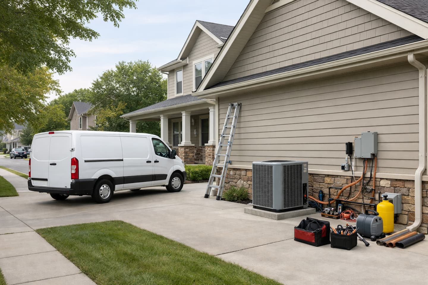 HVAC installation scheduling and project timeline context