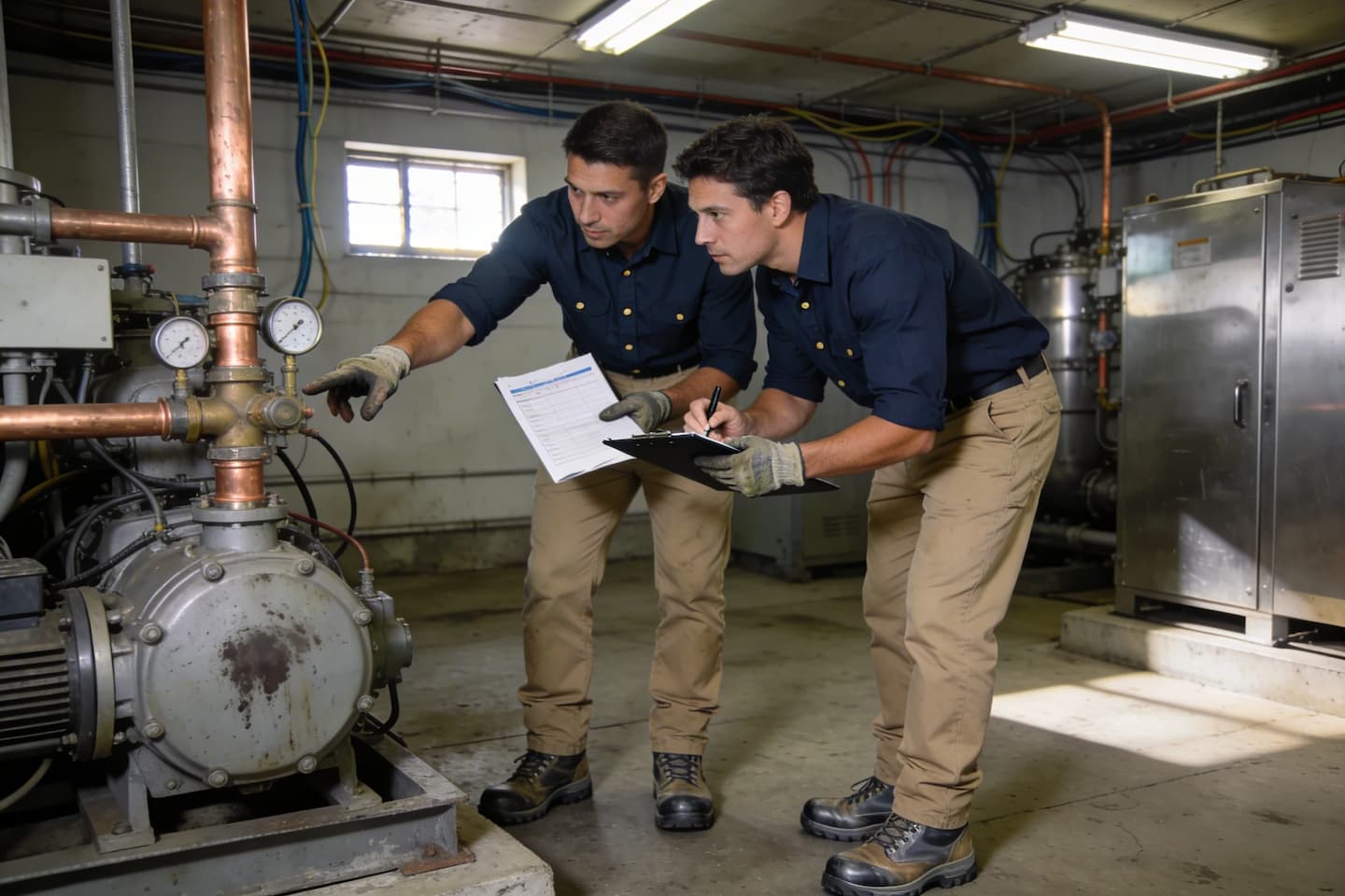 Commercial HVAC site coordination