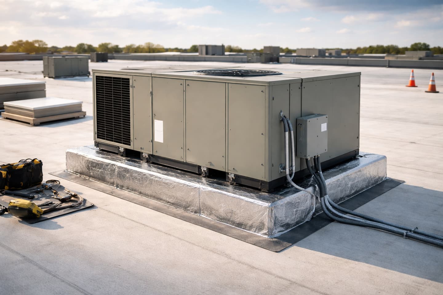 Commercial-style HVAC upgrade field context