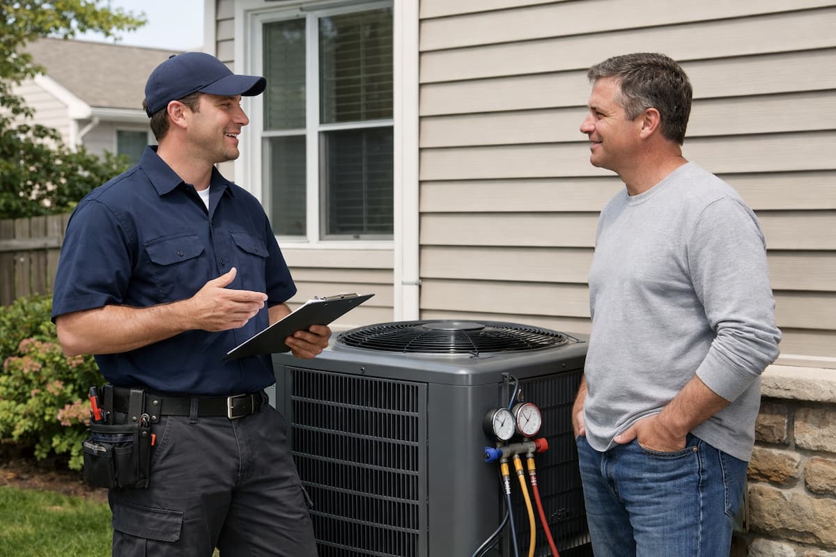 Residential HVAC service call in New Jersey