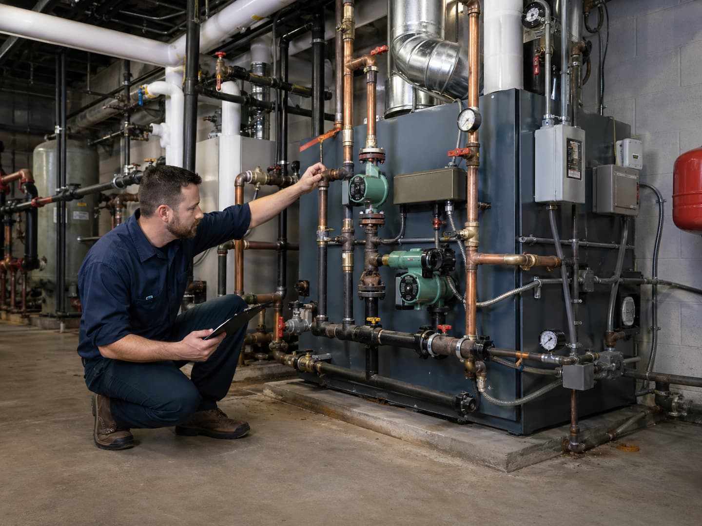 Commercial boiler replacement planning and control inspection in Linden NJ