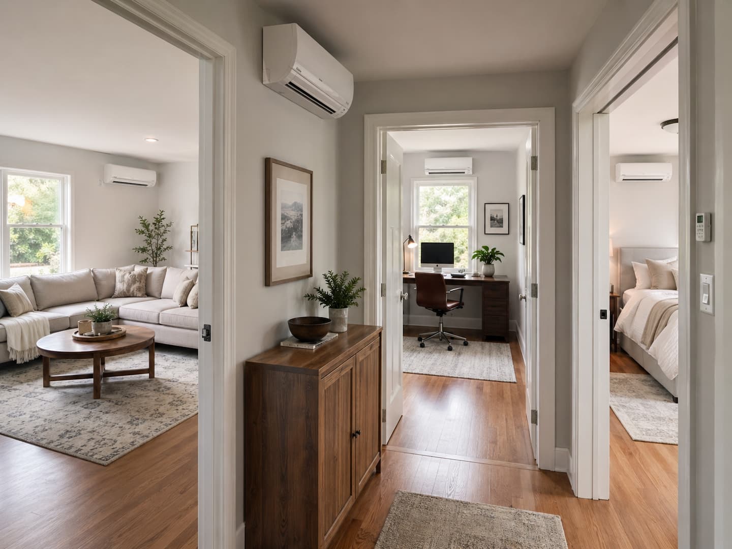 Multi-zone ductless mini split installation in Linden NJ