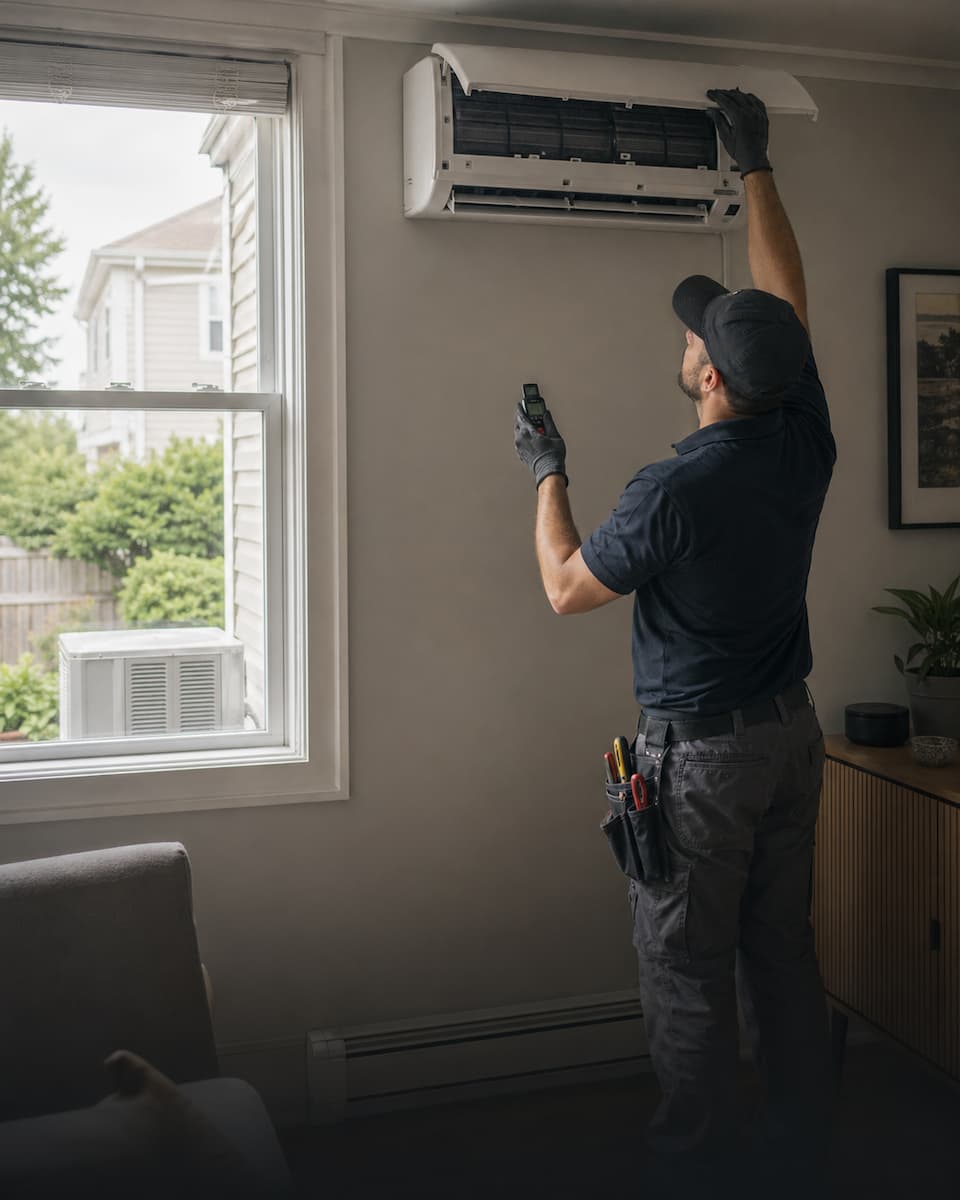Mini split diagnosis and ductless repair in Linden NJ