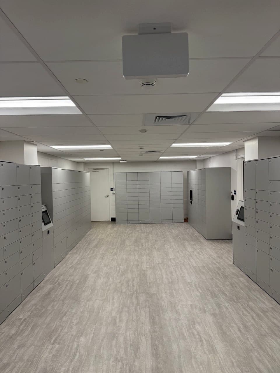 Commercial HVAC project completed interior area